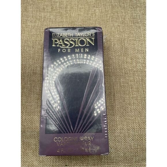 PASSION FOR MEN BY ELIZABETH TAYLOR 4 Fl Oz COLOGNE SPRAY FACTORY SEALED BOX - Picture 4 of 4